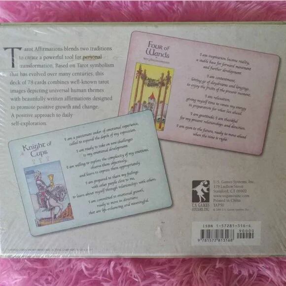 Tarot Affirmations Deck by Sally Hill Mary Hanson Roberts PhD *OOP* FIRM - Picture 2 of 2